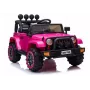 LEAN CARS BRD-7588 roosa 12V elektriline mänguauto Jeep lastele LED-tulede, MP3, kaugjuhtimispuldi ja 4x4-ga