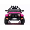 LEAN CARS BRD-7588 roosa 12V elektriline mänguauto Jeep lastele LED-tulede, MP3, kaugjuhtimispuldi ja 4x4-ga