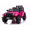LEAN CARS BRD-7588 roosa 12V elektriline mänguauto Jeep lastele LED-tulede, MP3, kaugjuhtimispuldi ja 4x4-ga
