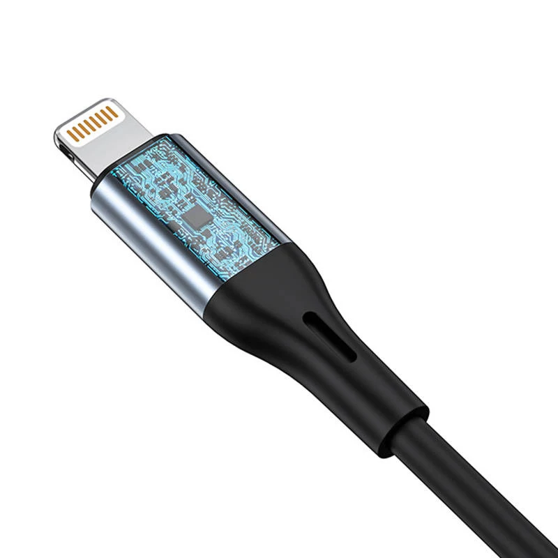 VIPFAN L05 Lightning to 3.5mm AUX helikaabel, 1m, hall