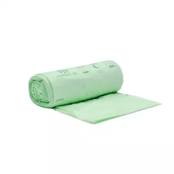 BioBag komposteeruvad toidujäätmete kotid 30L, 25 tk rullis, 50x60 cm, 12 mikronit, roheline