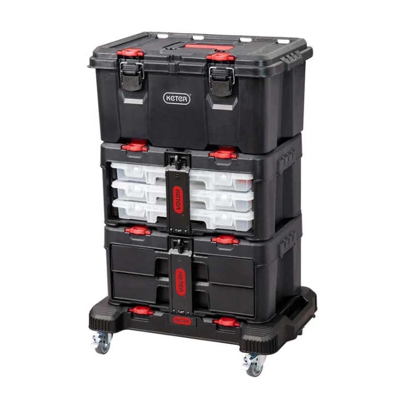 KETER DIY Stack'N'Roll käru 56,5x38,8x12cm
