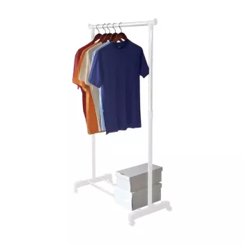 ORDINETT Deluxe riidepuu valge 88x43x98-175cm