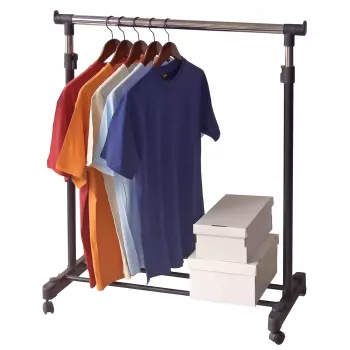 ORDINETT Deluxe riidepuu valge 88x43x98-175cm