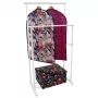 ORDINETT Deluxe Double White 88x43x98-175cm vertikaalne kuivatusrest