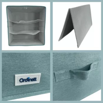 ORDINETT Box Cube 29x29x18,5 cm mündi värvusega hoiukarp kaanega