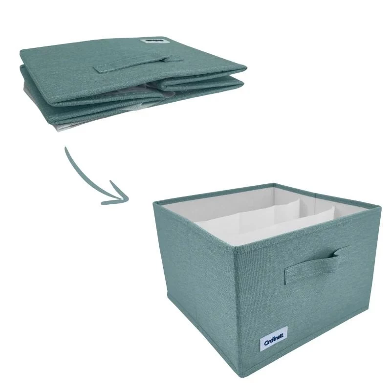 ORDINETT Box Cube 29x29x18,5 cm mündi värvusega hoiukarp kaanega