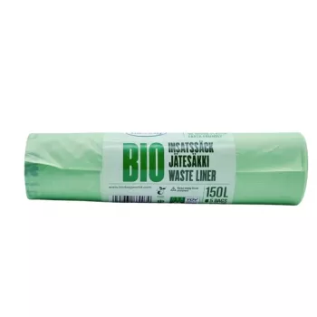 BioBag komposteeruvad prügikotid 125/150L, 5 rullis, 75x115 cm, roheline