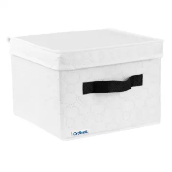 ORDINETT ruudukujuline kast 25x25x19 cm Cotton White
