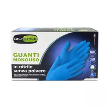 GIOSTYLE nitriilkindad, puudrita, sinised, suurus M, 100 tk
