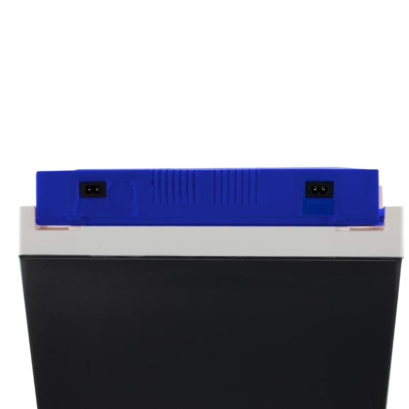 GIOSTYLE Brio 26 elektriline külmakast 12/230V 26L tumehall punaste/sinistete aktsentidega