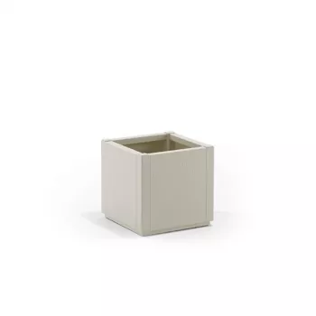 STEFANPLAST lillekast ruudukujuline Ethica 36x36x35 cm valge