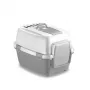 STEFANPLAST WivaCat suletud kassitualett 55x40x40 cm valge/hall