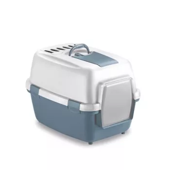 STEFANPLAST WivaCatt suletud kasside WC 55x40x40 cm valge/sinine