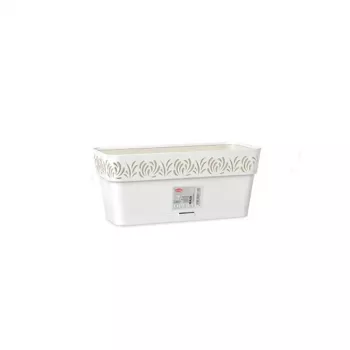 STEFANPLAST lillekast alusega Gaia 30x13x12 cm valge