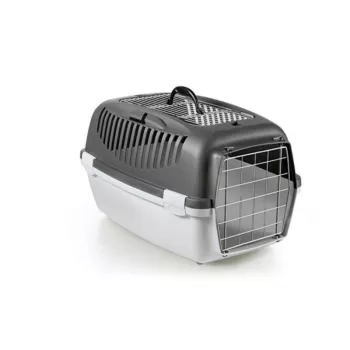 STEFANPLAST Transpordipuur Gulliver 3 Top Free metalluks 61x40x38cm tumehall/helehall