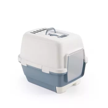 STEFANPLAST Suletud kasside WC Cathy Clever & Smart 58x45x48cm valge/sinine