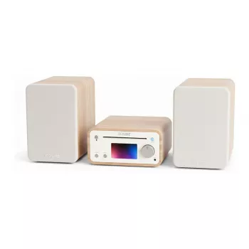 Pure Classic Stereo Mini Hi-Fi süsteem DAB+/FM, Bluetooth, CD, USB valge/tamm