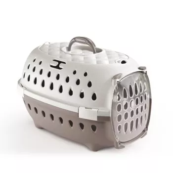 STEFANPLAST Travel Chic lemmikloomakandja 50x34,5x32 cm valge/helehall