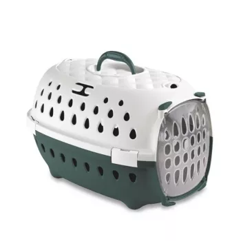 STEFANPLAST Travel Chic lemmikloomakandja 50x34,5x32 cm valge/roheline