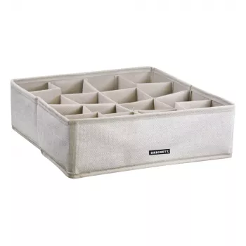 ORDINETT Linette hoiukarp 4 sektsiooniga 30,5x30,5x10 cm läbipaistev
