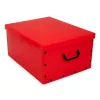 ORDINETT pappkast 49x39x25cm suur kast ühevärviline valik valge/must/tumesinine/helehall