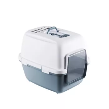 STEFANPLAST Cathy Comfort kaanega kassiliivakast 58x45x48 cm valge/sinine