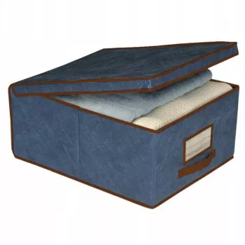 ORDINETT Kokkupandav riidest hoiukast 50 x 40 x 25 cm sinine