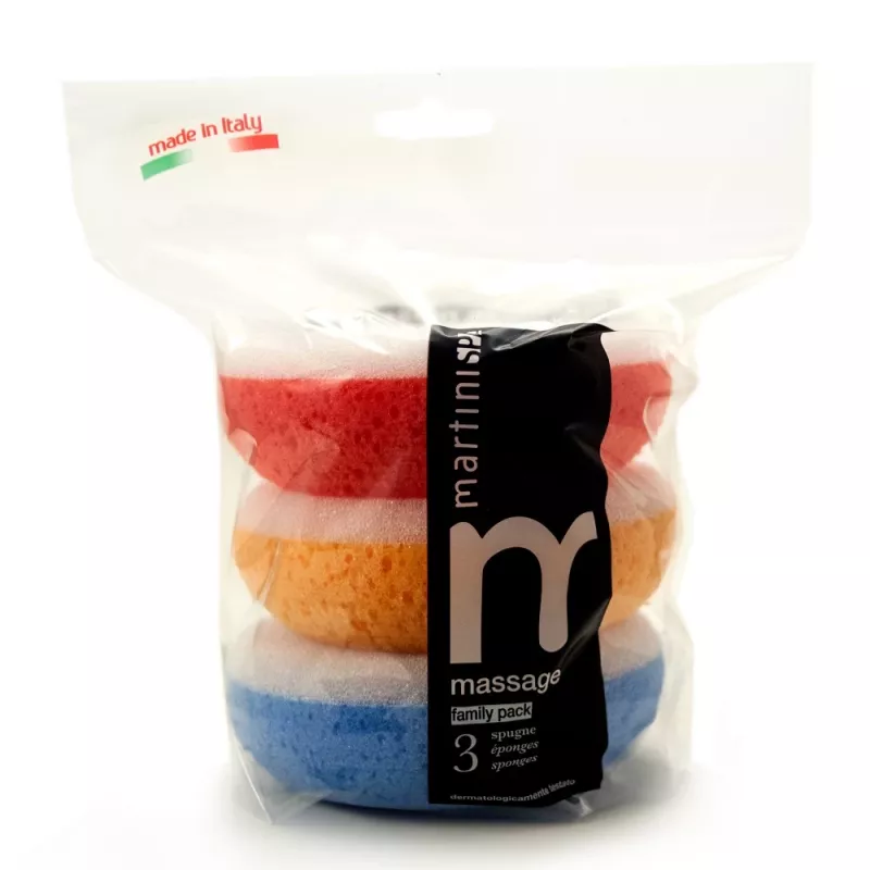 MARTINI SPA massaažkäsnad 3 pakk | erinevad värvid