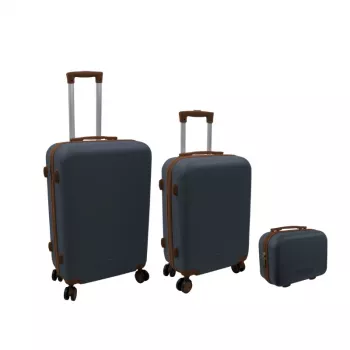 ORDINETT sahtlitega kummut, 3-osaline komplekt, 60L + 43L + 15L, hall