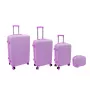 ORDINETT 4-osaline kõvakohvrite komplekt 98L/60L/43L/15L roosa