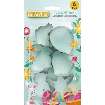 GUARDINI lihavõtte küpsis- ja piparkoogivormide komplekt 6 tk 5-6x2cm