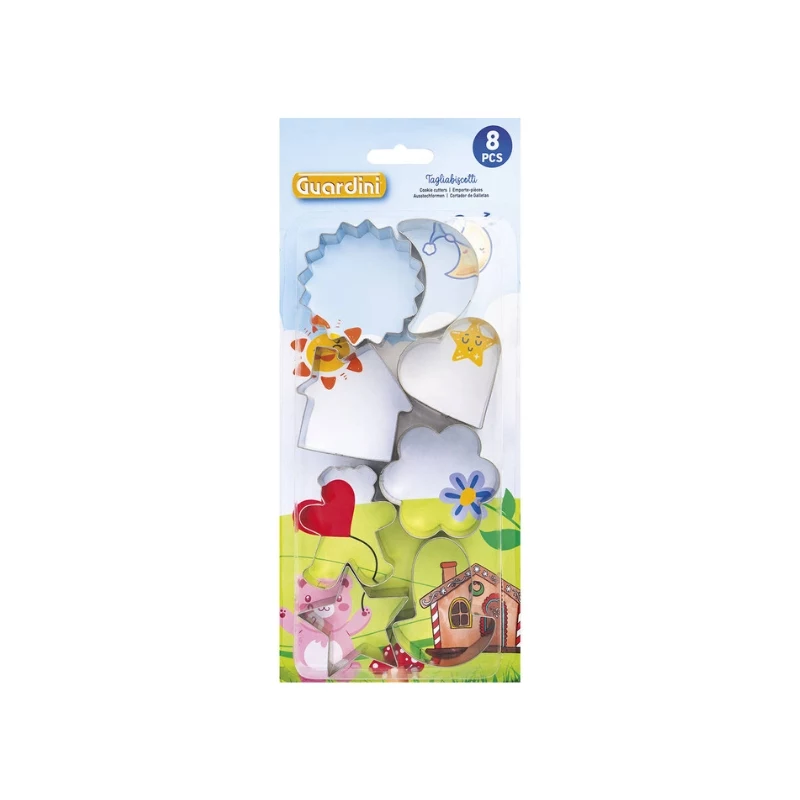 GUARDINI Piparkoogi- ja küpsiselõikurite komplekt 8 tk. Assorteeritud