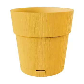 STEFANPLAST Ethica lillepott koos alusega Ø40x39cm sinepikollane