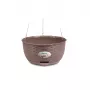 STEFANPLAST rippuv lillepott Natural Ø30x14,5cm pruun