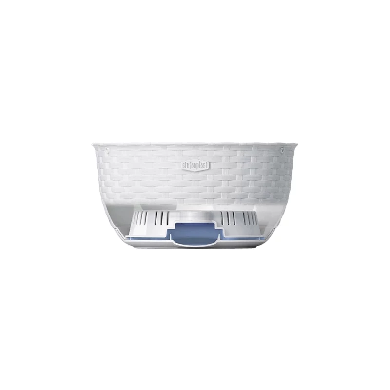 STEFANPLAST rippuv lillepott Natural Ø30x14,5cm pruun