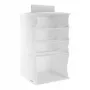 ORDINETT rippuv korraldaja 4 riiuliga 30x30x50cm puuvillane