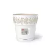 STEFANPLAST Gaia lillepott alusega Ø25x25cm valge
