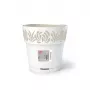 STEFANPLAST Gaia lillepott alusega Ø25x25cm valge