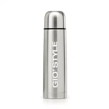 GIOSTYLE Thermos hõbedane 1L roostevabast terasest vaakumisoleeritud pudel