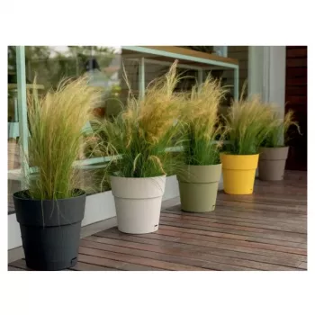 STEFANPLAST Ethica lillepott alusega Ø40x39cm valge