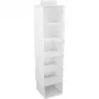 ORDINETT rippuv korraldaja 6 riiuliga 30x30x120cm puuvillane hall