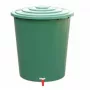 STEFANPLAST veetünn 310L koos kaanega ja kraaniga, roheline, Ø80x97cm