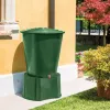 STEFANPLAST veetünn 310L koos kaanega ja kraaniga, roheline, Ø80x97cm