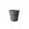STEFANPLAST Ethica lillepott koos alusega Ø20x19cm pruun