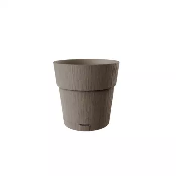 STEFANPLAST Ethica lillepott koos alusega Ø20x19cm pruun