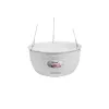 STEFANPLAST rippuv lillepott Natural Ø30x14.5cm valge