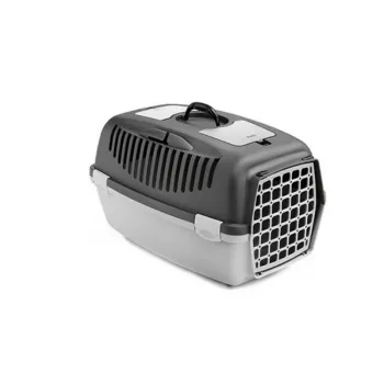 STEFANPLAST Transpordipuur Gulliver 3 plastuksest uks 61x40x38 cm tumehall/helehall