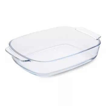 GUARDINI klaasist ahjuvorm ristkülikukujuline borosilikaatklaasist 38x25,5x7 cm / 3,8 L