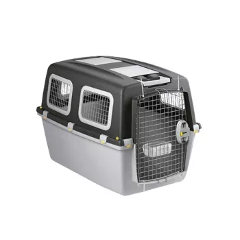 STEFANPLAST Gulliver 6 Plus transprokk suurtele koertele 92x64x66 cm tumehall/helehall